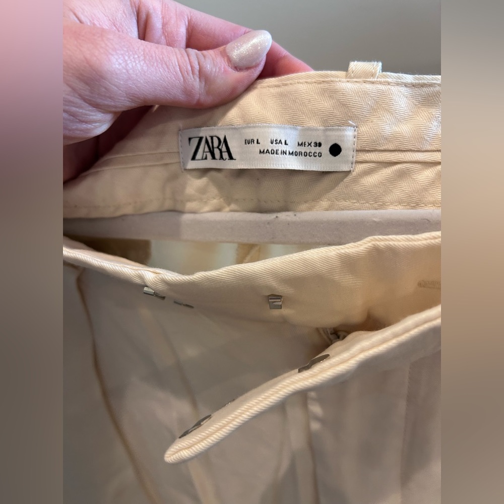 Zara crème pants